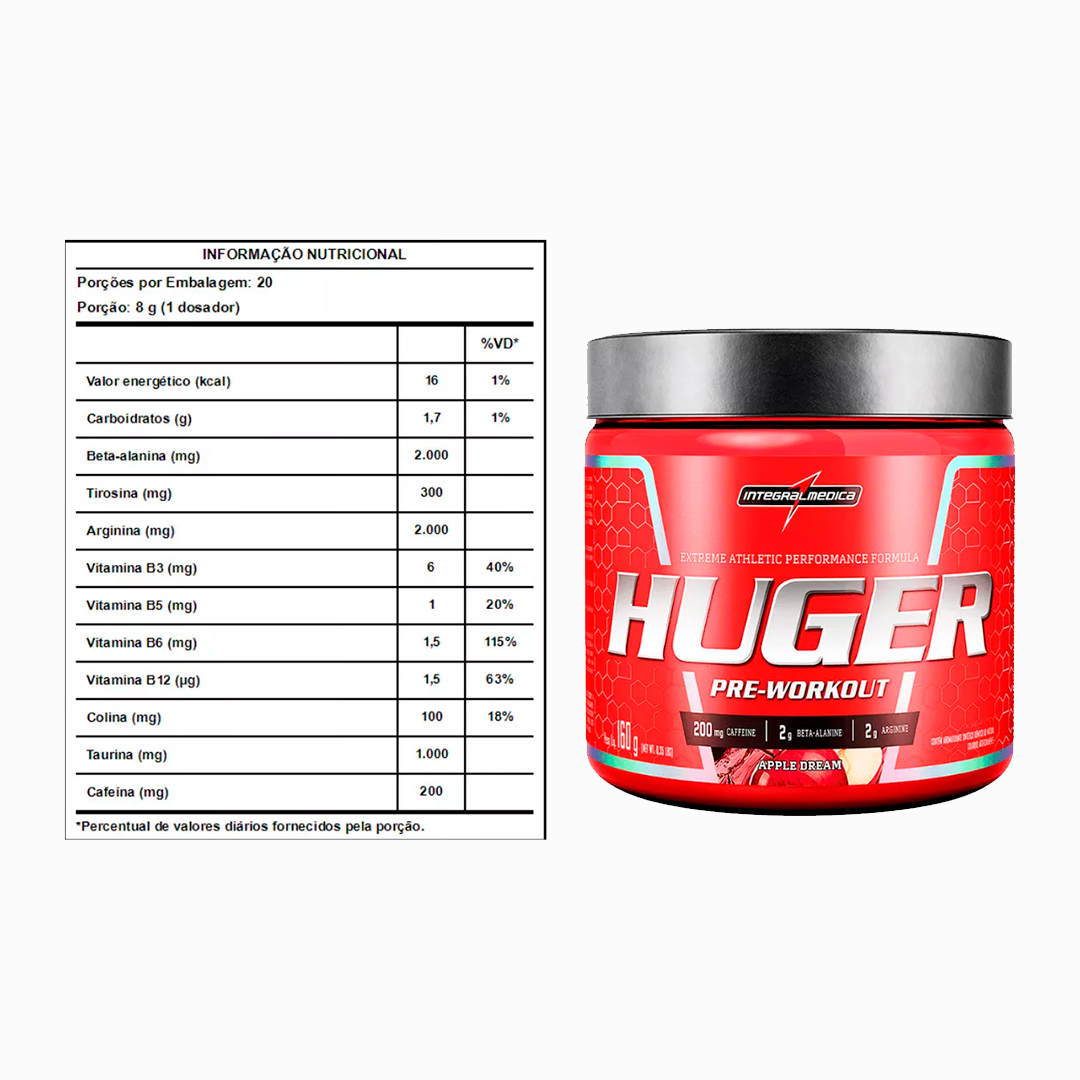 Pré-Treino Huger 320g – Integralmédica