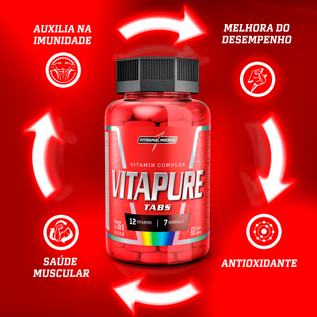 Multivitamínico VitaPure Super 60 Tabletes