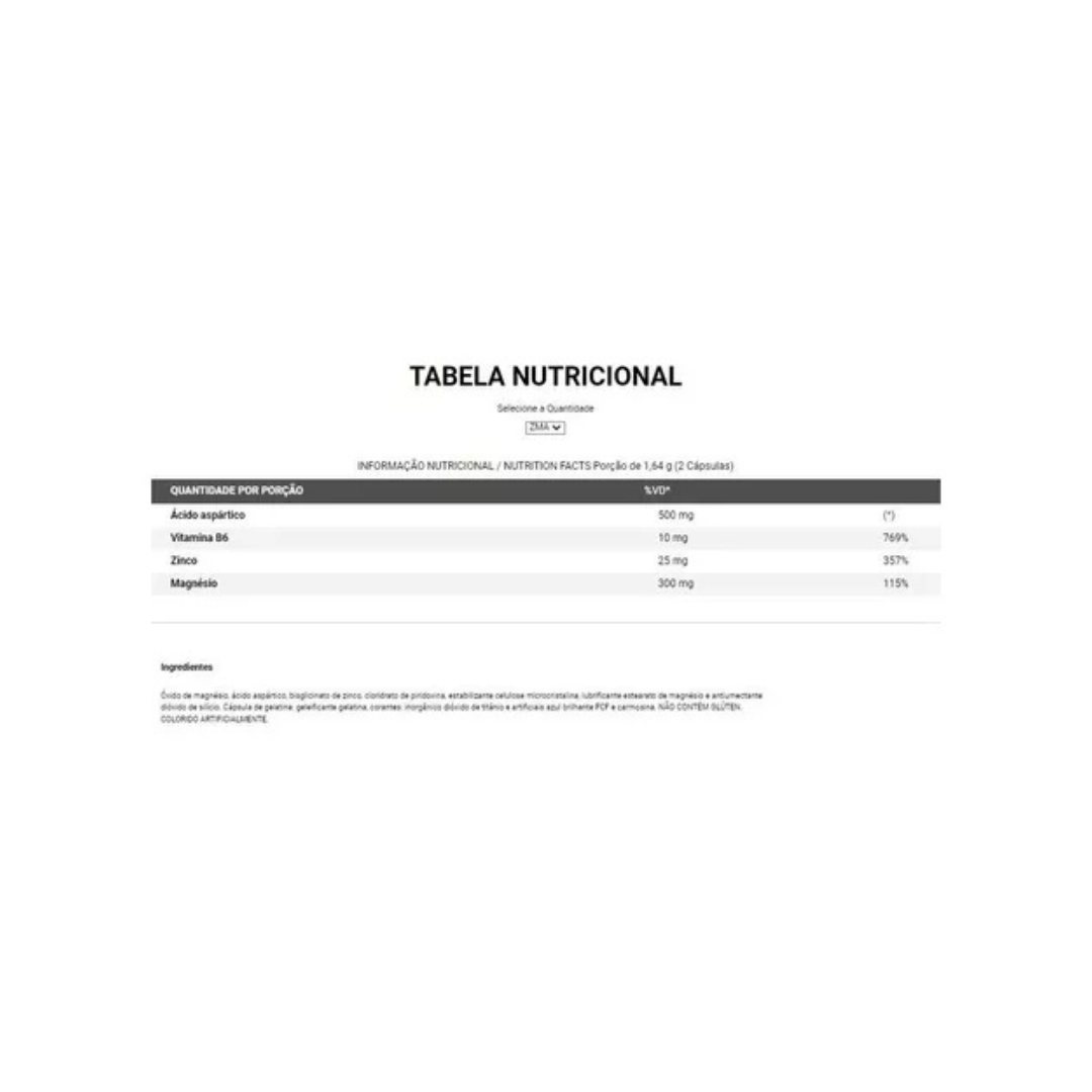 ZMA Testo Booster 60 Cápsulas Integralmédica