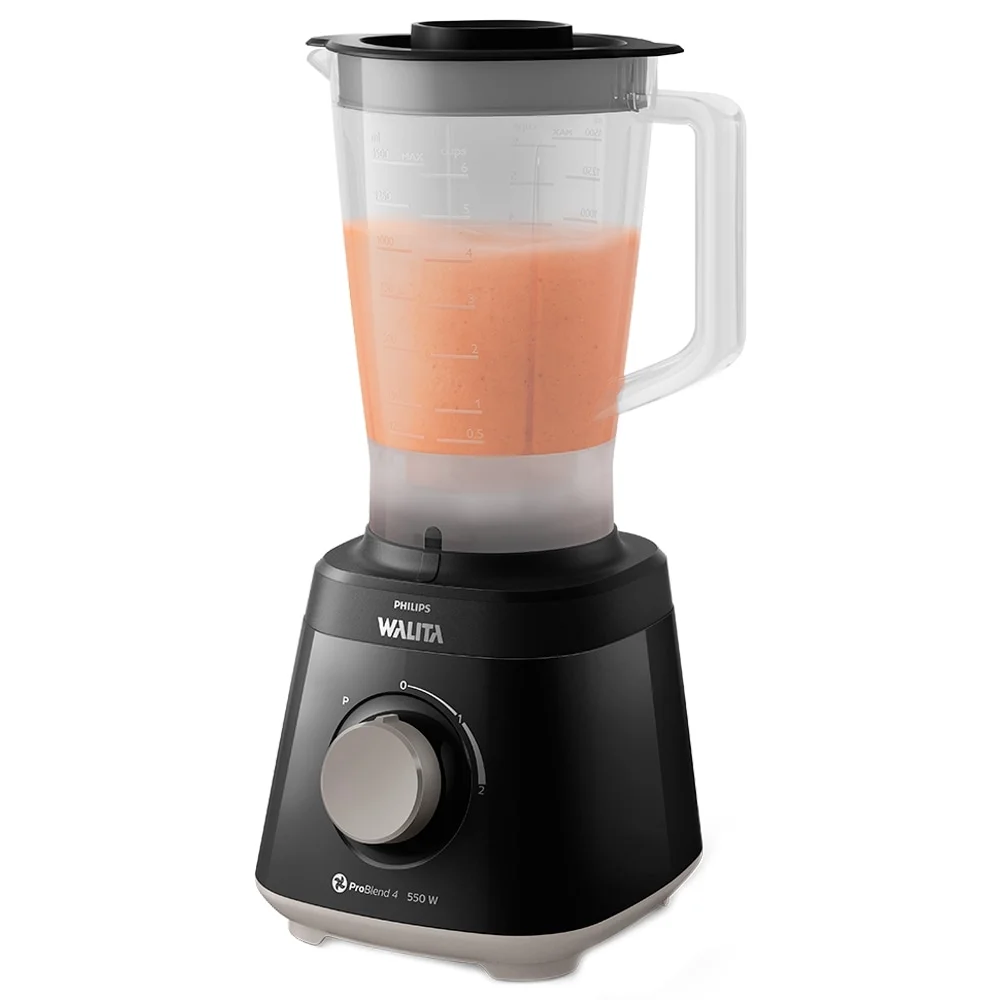 Liquidificador Philips Walita Daily 550W, Preto, 220V