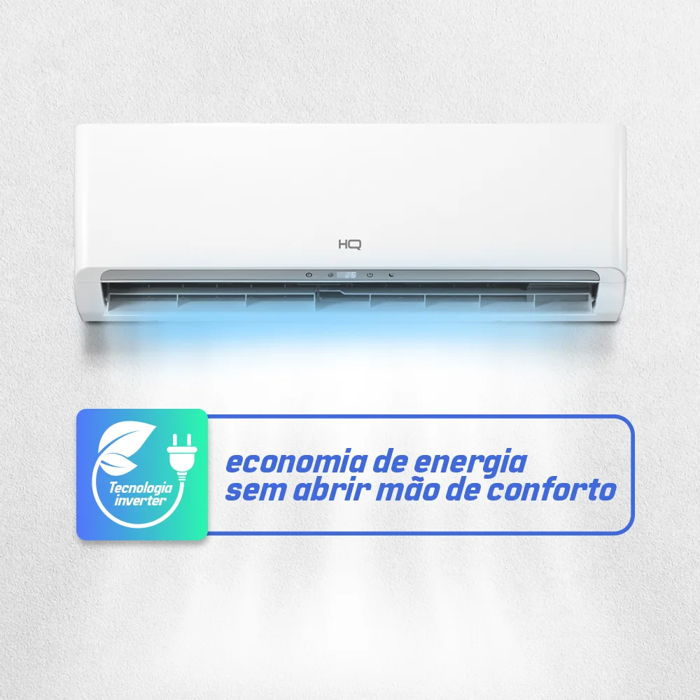 Ar Condicionado Split HQ Hi Wall Inverter 9.000 BTU/h – 220V