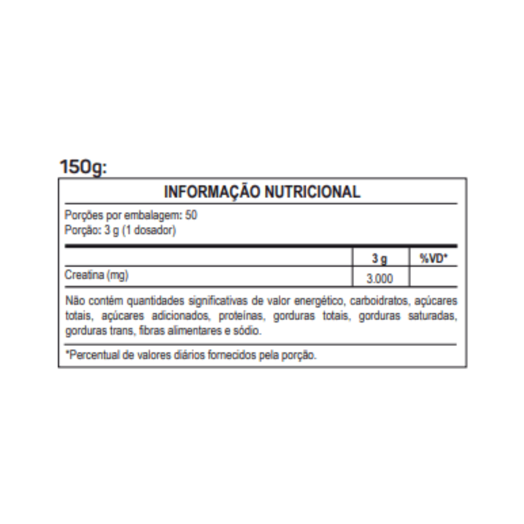 Creatina Monohidratada 150g S/ Sabor Max Titanium