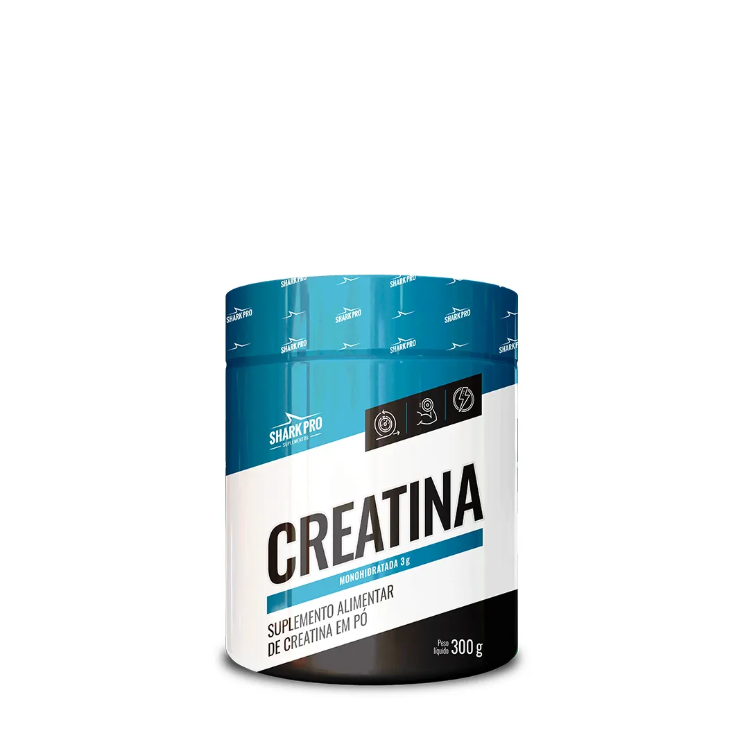 Creatina 300g Monohidratada - Shark Pro Sabor Sem sabor