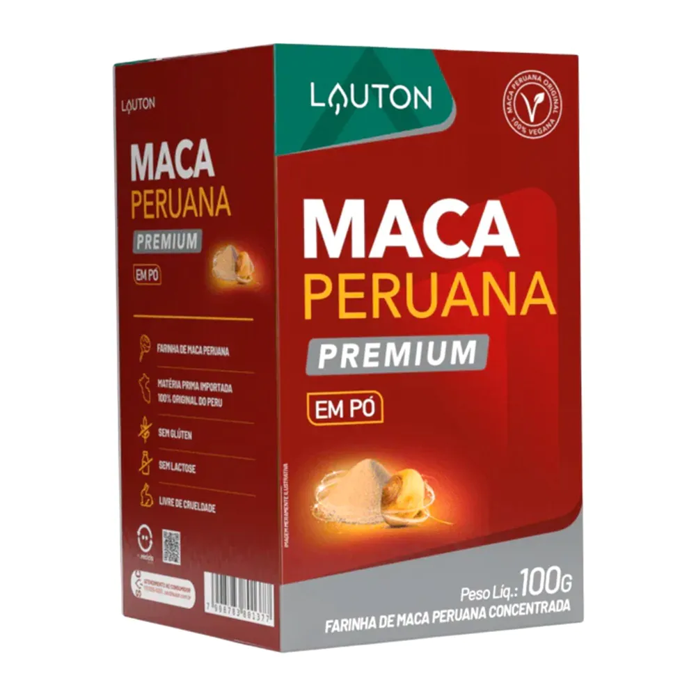 Maca Peruana Premium Em Pó - 100g - Lauton