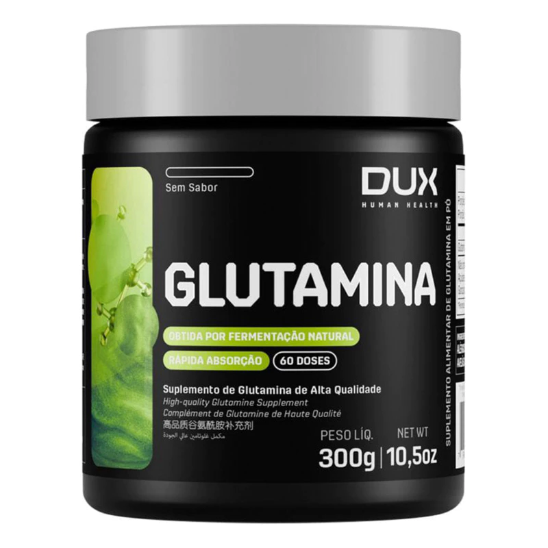 Glutamina Pote 300g Dux Nutrition Sabor Natural
