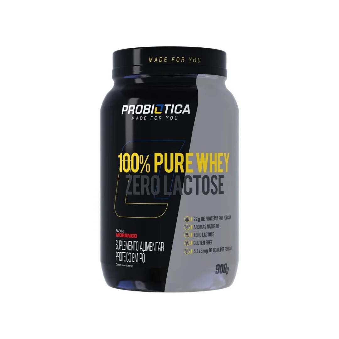 100% Pure Whey Zero Lactose 900G Probiotica