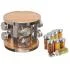Porta-Condimentos C/ Suporte em Inox Hauskraft 8 Peças - Wood Inox